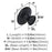 Inspirations Zinc Matte Black Cabinet Knob 4