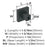 Monument Zinc Matte Black Cabinet Knob 2