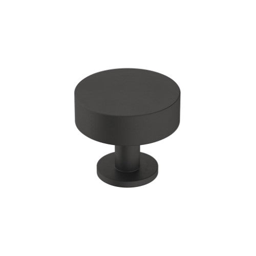 Radius Stainless Steel Matte Black Cabinet Knob 1