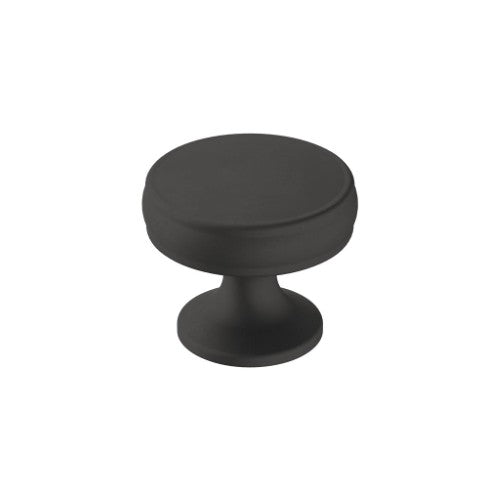 Renown Zinc Matte Black Cabinet Knob 1