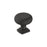 Surpass Zinc Matte Black Cabinet Knob 1