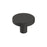 Versa Zinc Matte Black Cabinet Knob 1