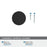 Balata Zinc Matte Black Cabinet Knob 8