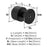 Balata Zinc Matte Black Cabinet Knob 5