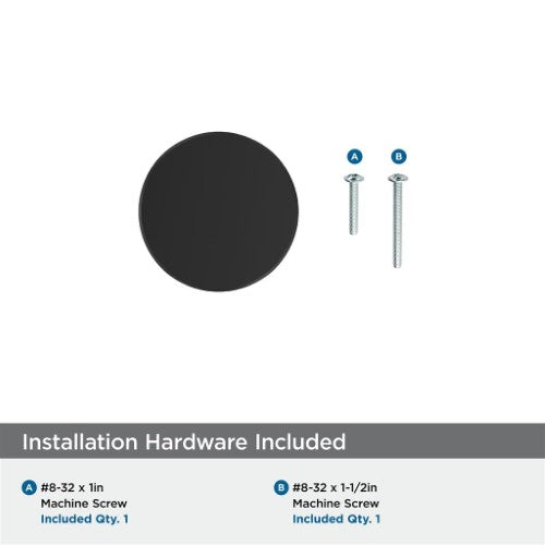 Balata Zinc Matte Black Cabinet Knob 7