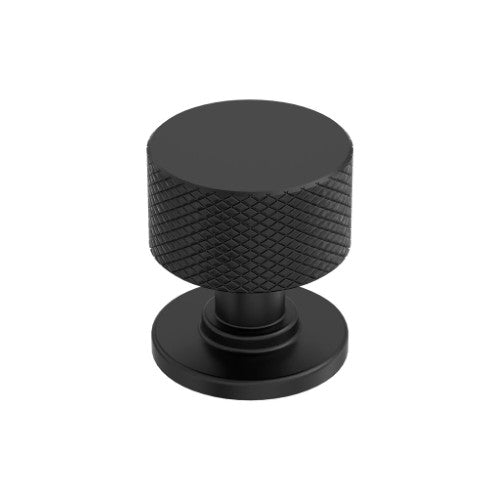 Balata Zinc Matte Black Cabinet Knob 1