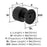 Ballard Zinc Matte Black Cabinet Knob 5