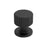 Ballard Zinc Matte Black Cabinet Knob 1