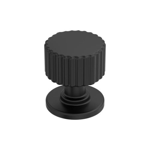Ballard Zinc Matte Black Cabinet Knob 1