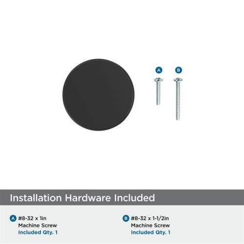 Balon Zinc Matte Black Cabinet Knob 8
