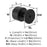 Balon Zinc Matte Black Cabinet Knob 6