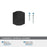 Bellamy Zinc Matte Black Cabinet Knob 3