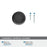 Coble Zinc Matte Black Cabinet Knob 3
