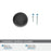 Collet Zinc Matte Black Cabinet Knob 3