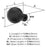 Collet Zinc Matte Black Cabinet Knob 2