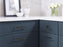 Concentric Zinc Matte Black Cabinet Knob 2