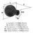 Cowrie Zinc Matte Black Cabinet Knob 2