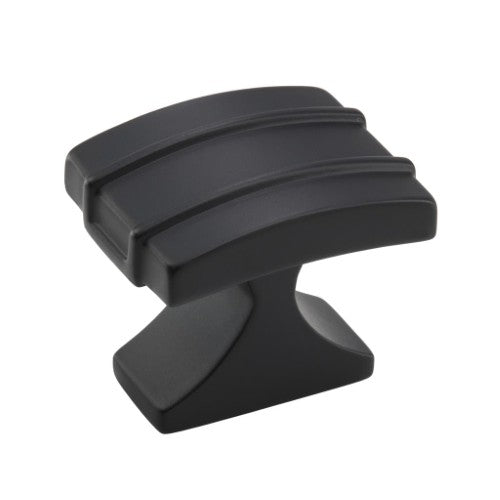 Davenport Zinc Matte Black Cabinet Knob 2