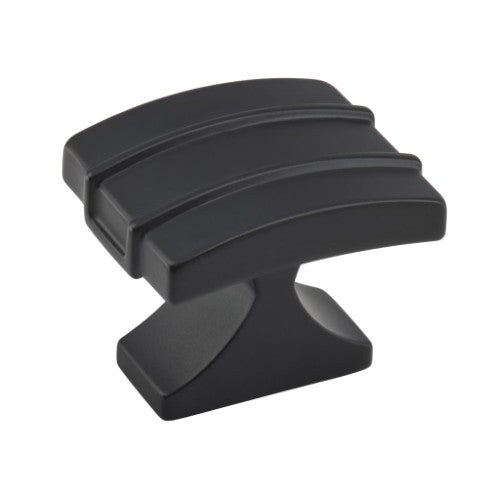 Davenport Zinc Matte Black Cabinet Knob 1
