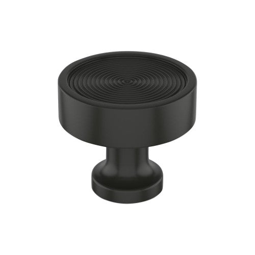 Dupont Circle Zinc Matte Black Cabinet Knob 1