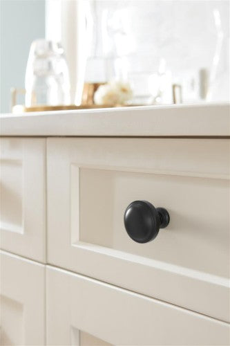 Enlivity Zinc Matte Black Cabinet Knob 4