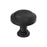 Enlivity Zinc Matte Black Cabinet Knob 1