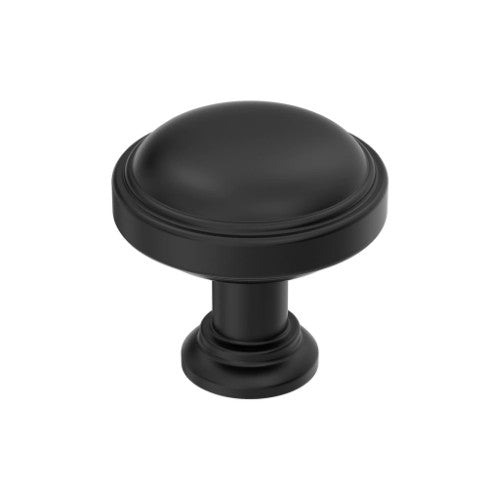 Enlivity Zinc Matte Black Cabinet Knob 1