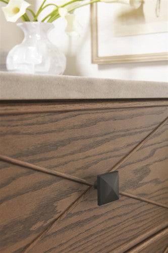 Extensity Zinc Matte Black Cabinet Knob 4