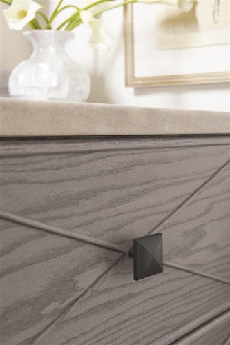 Extensity Zinc Matte Black Cabinet Knob 6
