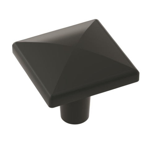 Extensity Zinc Matte Black Cabinet Knob 2