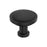 Faircrest Zinc & Steel Matte Black Cabinet Knob 1