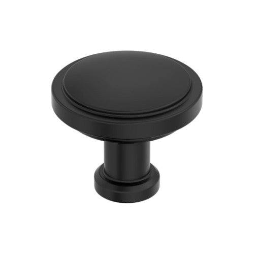 Faircrest Zinc & Steel Matte Black Cabinet Knob 1