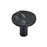 Kamari Zinc Matte Black Cabinet Knob 1