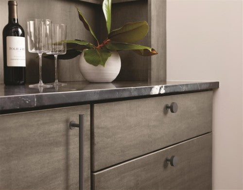 Radius Stainless Steel Matte Black Cabinet Knob 5