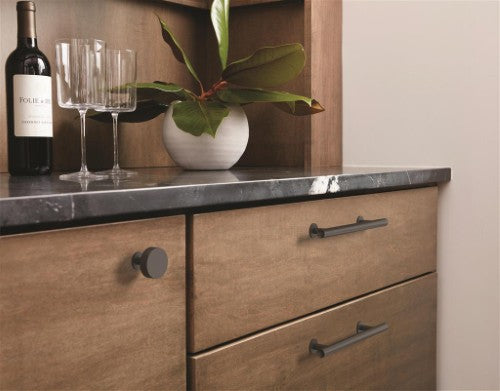 Radius Stainless Steel Matte Black Cabinet Knob 4