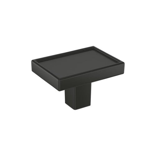 Rockhurst Zinc Matte Black Cabinet Knob 1