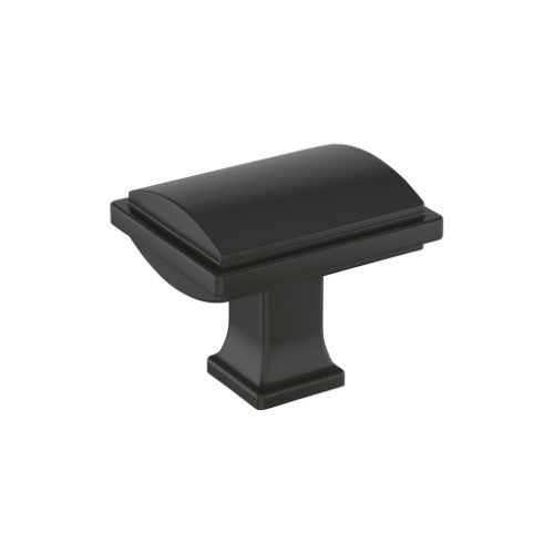 Townsend Zinc Matte Black Cabinet Knob 1