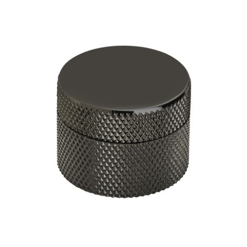 Transcendent Aluminum Matte Black Cabinet Knob 1