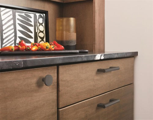 Versa Zinc Matte Black Cabinet Knob 4
