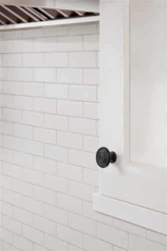 Inspirations Zinc Matte Black Cabinet Knob 6