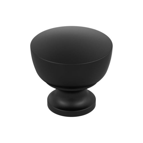 Chalice Zinc Matte Black Cabinet Knob 1