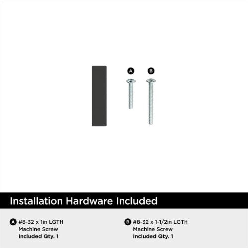 Intersect Zinc Matte Black Cabinet Knob 3