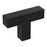 Intersect Zinc Matte Black Cabinet Knob 1