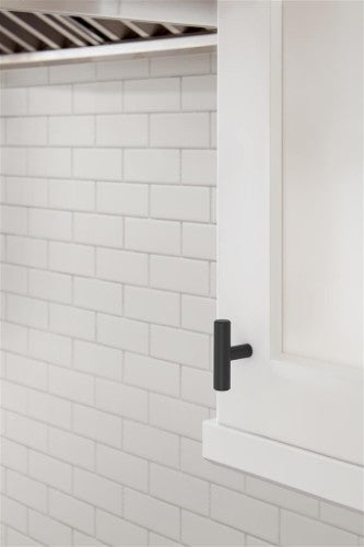 Bar Pulls Hollow Zinc Matte Black Cabinet Knob 4