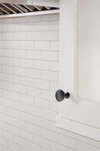 Grail Zinc Matte Black Cabinet Knob 2