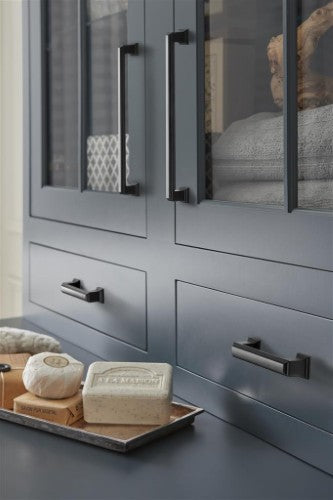 Appoint Zinc Matte Black Cabinet Pull 24