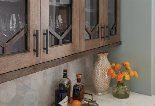 Caliber Zinc Matte Black Cabinet Pull 24