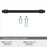 Destine Zinc Matte Black Cabinet Pull 19
