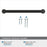 Factor Zinc Matte Black Cabinet Pull 19