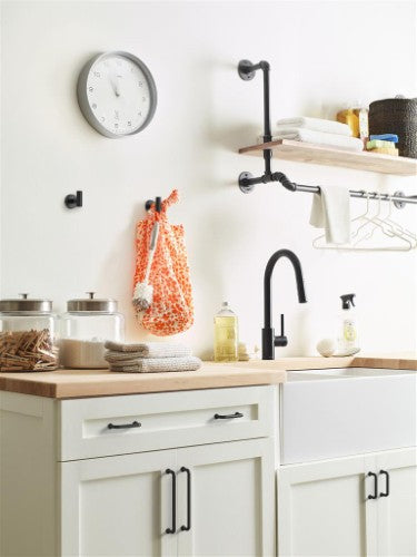 Factor Zinc Matte Black Cabinet Pull 41